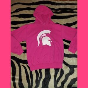 Hot Pink Michigan State Spartans Hoodie